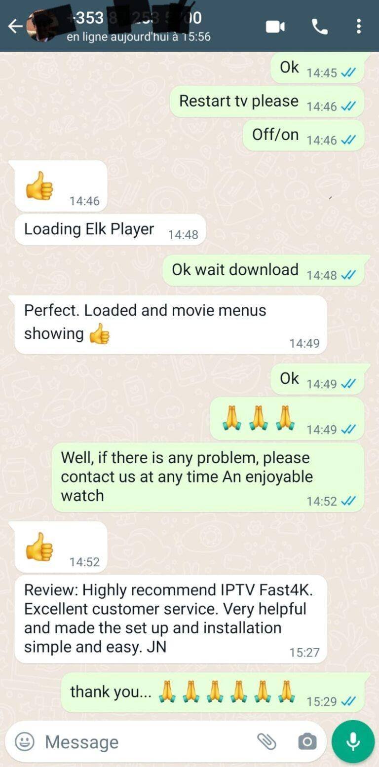 IPTV Test customer review screenshot